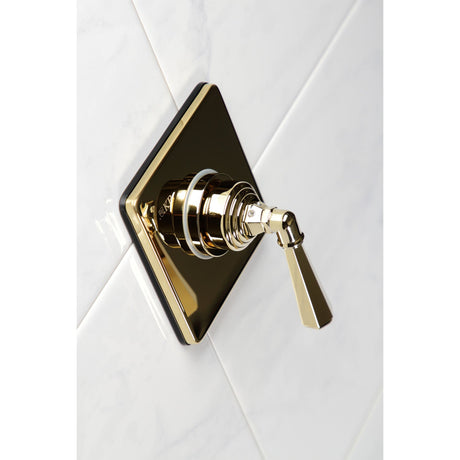 Metropolitan KS3042HL Single-Handle Wall Mount Three-Way Diverter Valve with Trim Kit, Polished Brass