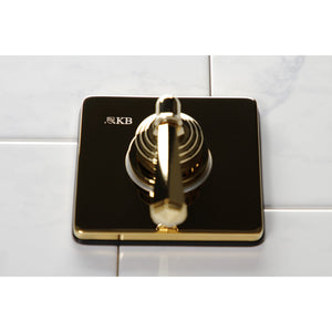 Metropolitan KS3042HL Single-Handle Wall Mount Three-Way Diverter Valve with Trim Kit, Polished Brass