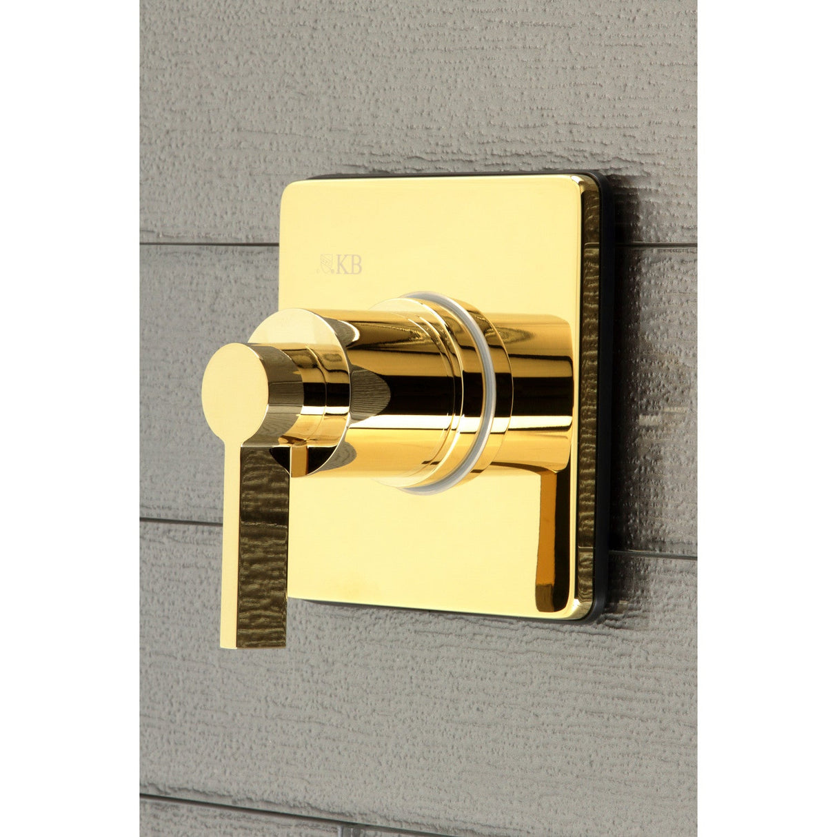 NuvoFusion KS3042NDL Single-Handle Wall Mount Three-Way Diverter Valve with Trim Kit, Polished Brass