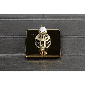 Tudor KS3042TAL Single-Handle Wall Mount Three-Way Diverter Valve with Trim Kit, Polished Brass