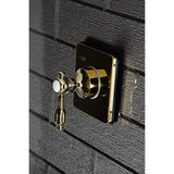 Tudor KS3042TAL Single-Handle Wall Mount Three-Way Diverter Valve with Trim Kit, Polished Brass