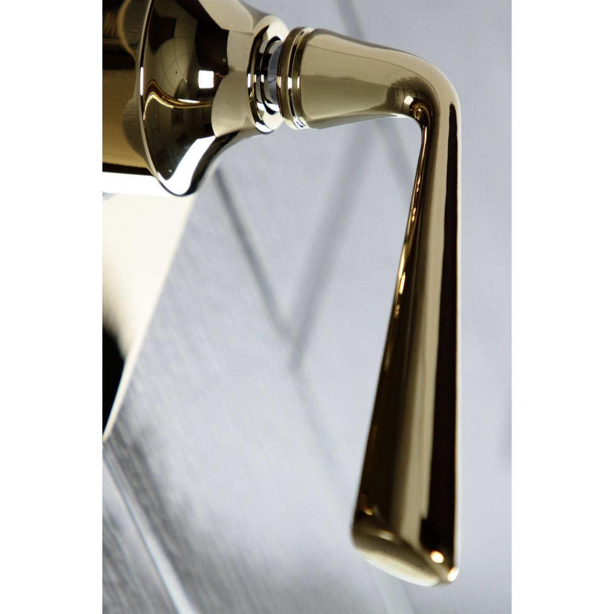 KS3042ZL Single-Handle Wall Mount Three-Way Diverter Valve with Trim Kit, Polished Brass