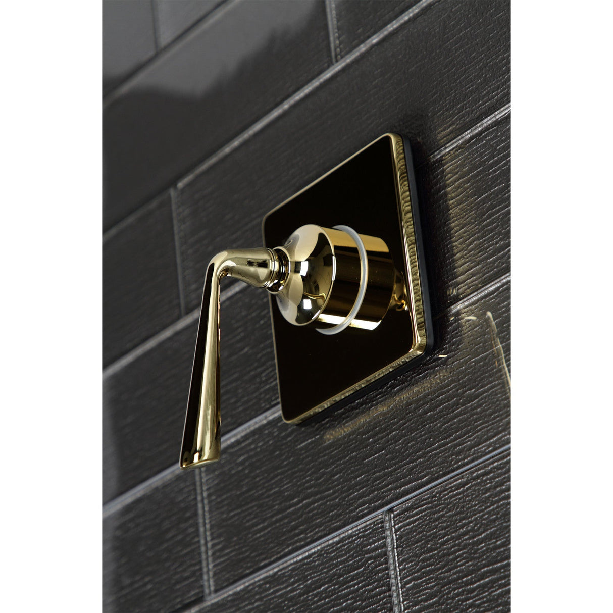 KS3042ZL Single-Handle Wall Mount Three-Way Diverter Valve with Trim Kit, Polished Brass