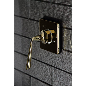 KS3042ZL Single-Handle Wall Mount Three-Way Diverter Valve with Trim Kit, Polished Brass