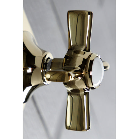 KS3042ZX Single-Handle Wall Mount Three-Way Diverter Valve with Trim Kit, Polished Brass