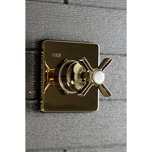 KS3042ZX Single-Handle Wall Mount Three-Way Diverter Valve with Trim Kit, Polished Brass