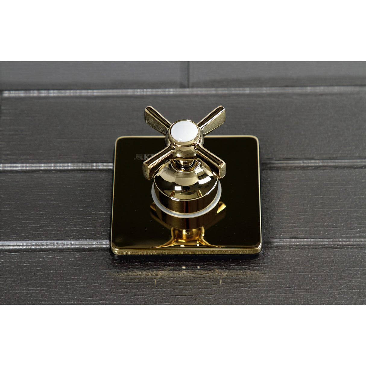 KS3042ZX Single-Handle Wall Mount Three-Way Diverter Valve with Trim Kit, Polished Brass