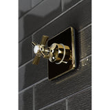KS3042ZX Single-Handle Wall Mount Three-Way Diverter Valve with Trim Kit, Polished Brass