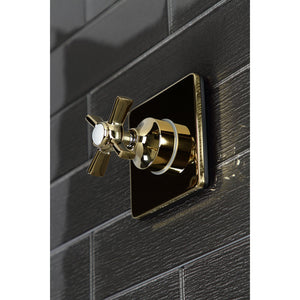 KS3042ZX Single-Handle Wall Mount Three-Way Diverter Valve with Trim Kit, Polished Brass