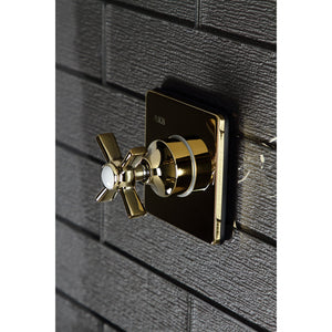KS3042ZX Single-Handle Wall Mount Three-Way Diverter Valve with Trim Kit, Polished Brass