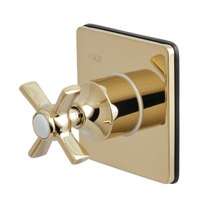 KS3042ZX Single-Handle Wall Mount Three-Way Diverter Valve with Trim Kit, Polished Brass