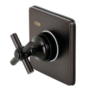 Elinvar KS3045EX Single-Handle Wall Mount Three-Way Diverter Valve with Trim Kit, Oil Rubbed Bronze