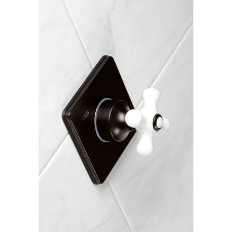 KS3045PX Single-Handle Wall Mount Three-Way Diverter Valve with Trim Kit, Oil Rubbed Bronze