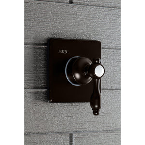 Tudor KS3045TAL Single-Handle Wall Mount Three-Way Diverter Valve with Trim Kit, Oil Rubbed Bronze