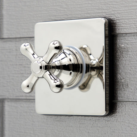 KS3046AX Single-Handle Wall Mount Three-Way Diverter Valve with Trim Kit, Polished Nickel