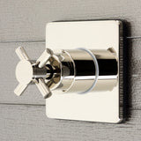 Concord KS3046DX Single-Handle Wall Mount Three-Way Diverter Valve with Trim Kit, Polished Nickel