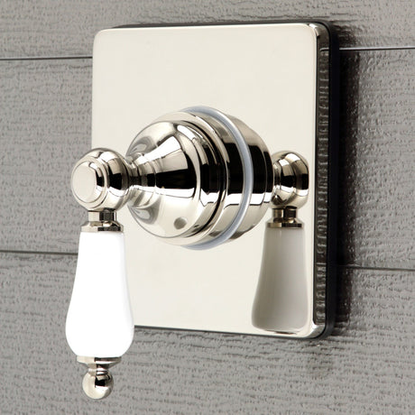 KS3046PL Single-Handle Wall Mount Three-Way Diverter Valve with Trim Kit, Polished Nickel
