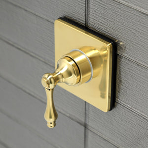 KS3047AL Single-Handle Wall Mount Three-Way Diverter Valve with Trim Kit, Brushed Brass