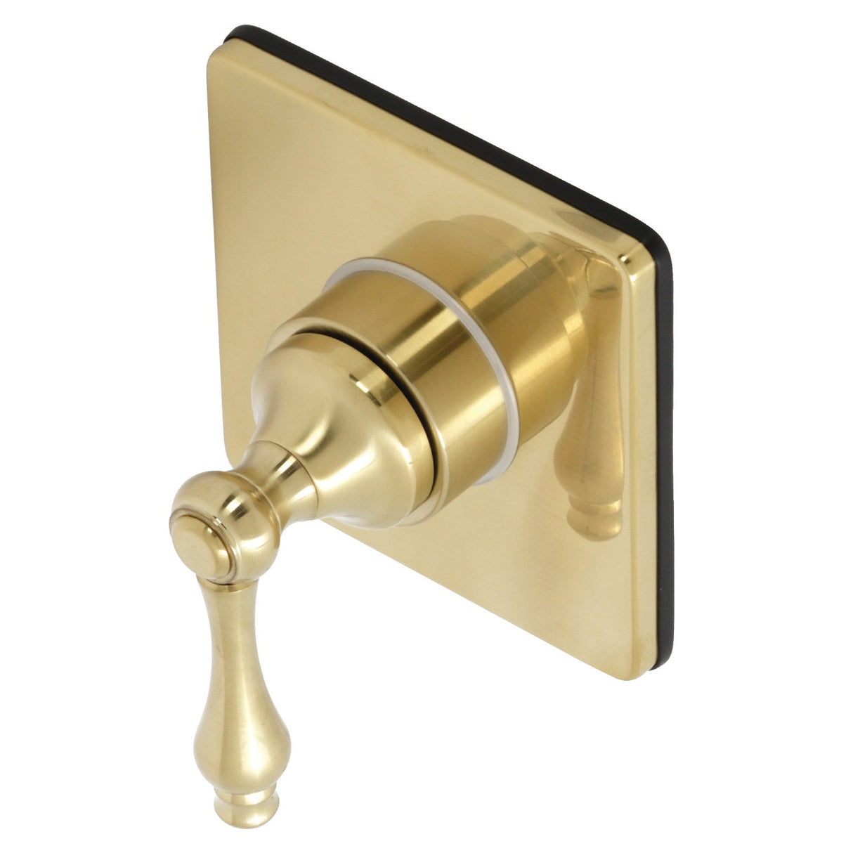 KS3047AL Single-Handle Wall Mount Three-Way Diverter Valve with Trim Kit, Brushed Brass