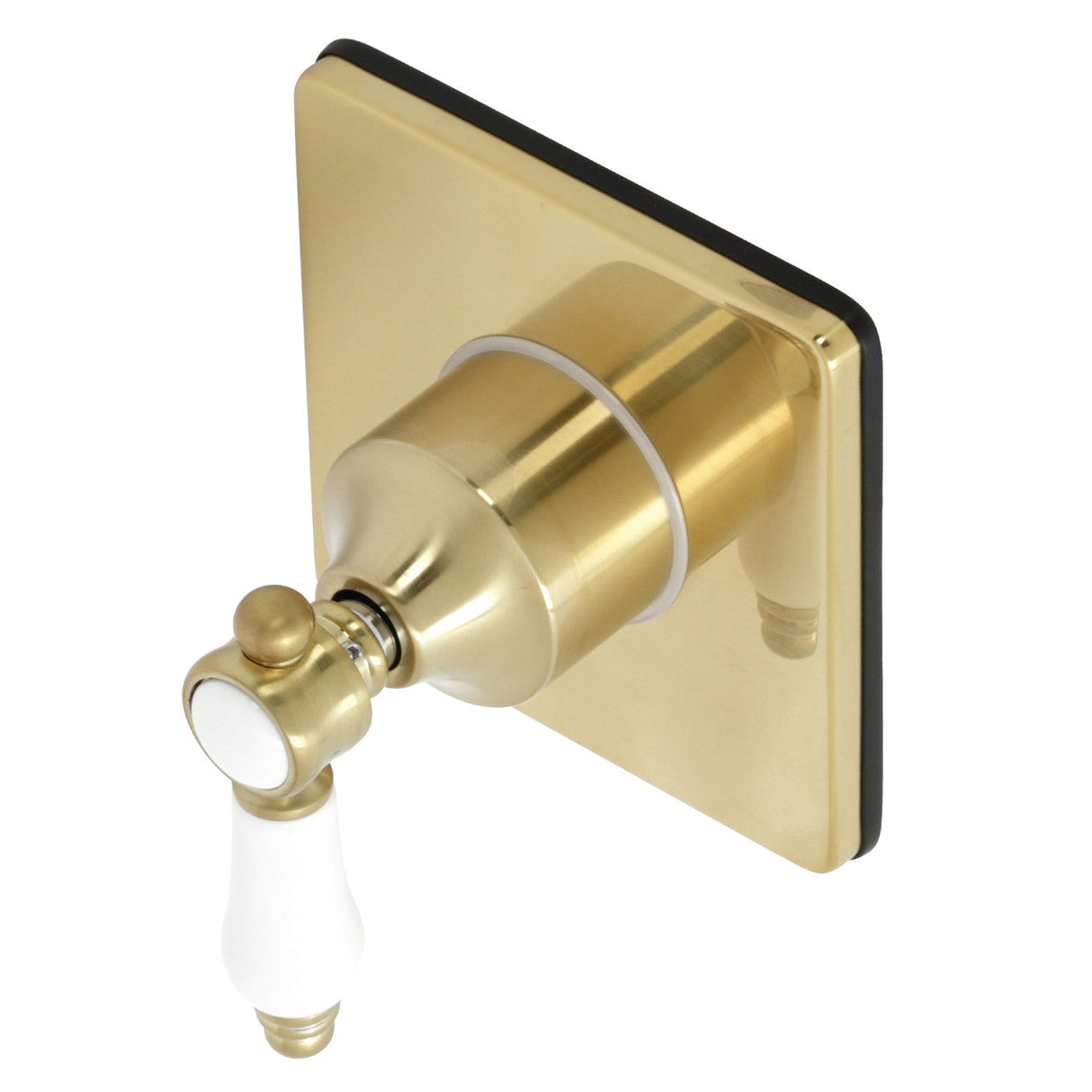 Bel-Air KS3047BPL Single-Handle Wall Mount Three-Way Diverter Valve with Trim Kit, Brushed Brass