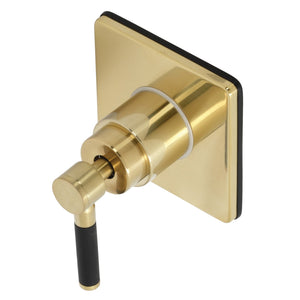 Kaiser KS3047DKL Single-Handle Wall Mount Three-Way Diverter Valve with Trim Kit, Brushed Brass