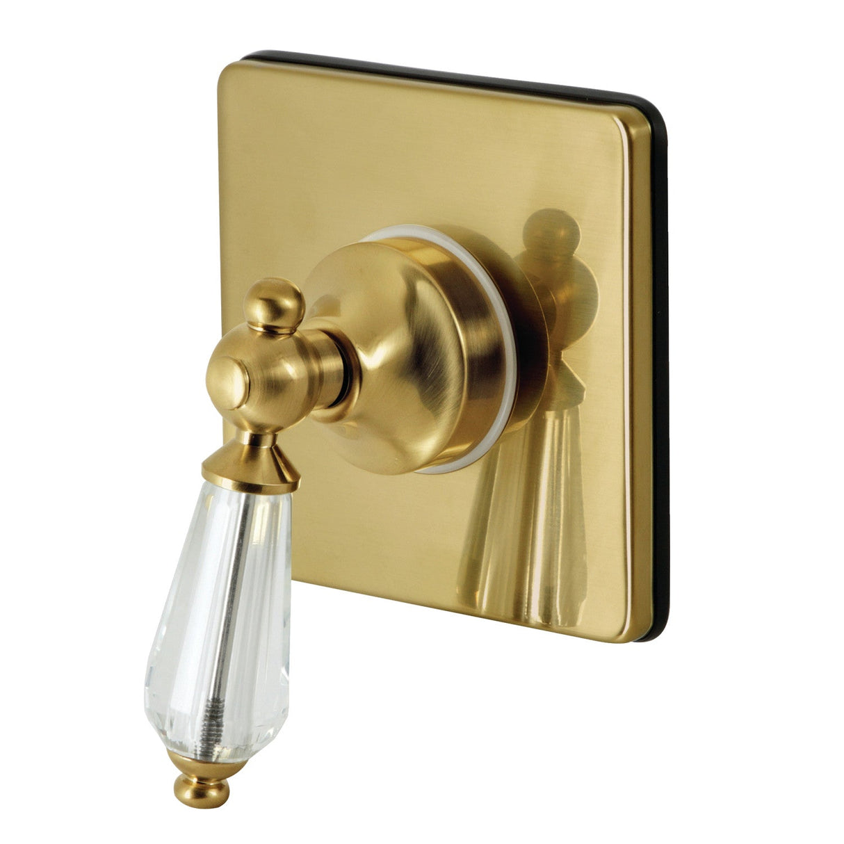 Wilshire KS3047WLL Single-Handle Wall Mount Three-Way Diverter Valve with Trim Kit, Brushed Brass