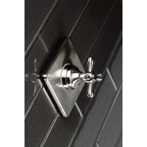 KS3048AX Single-Handle Wall Mount Three-Way Diverter Valve with Trim Kit, Brushed Nickel