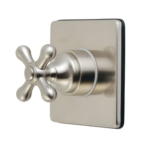 KS3048AX Single-Handle Wall Mount Three-Way Diverter Valve with Trim Kit, Brushed Nickel