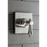Heirloom KS3048BAL Single-Handle Wall Mount Three-Way Diverter Valve with Trim Kit, Brushed Nickel