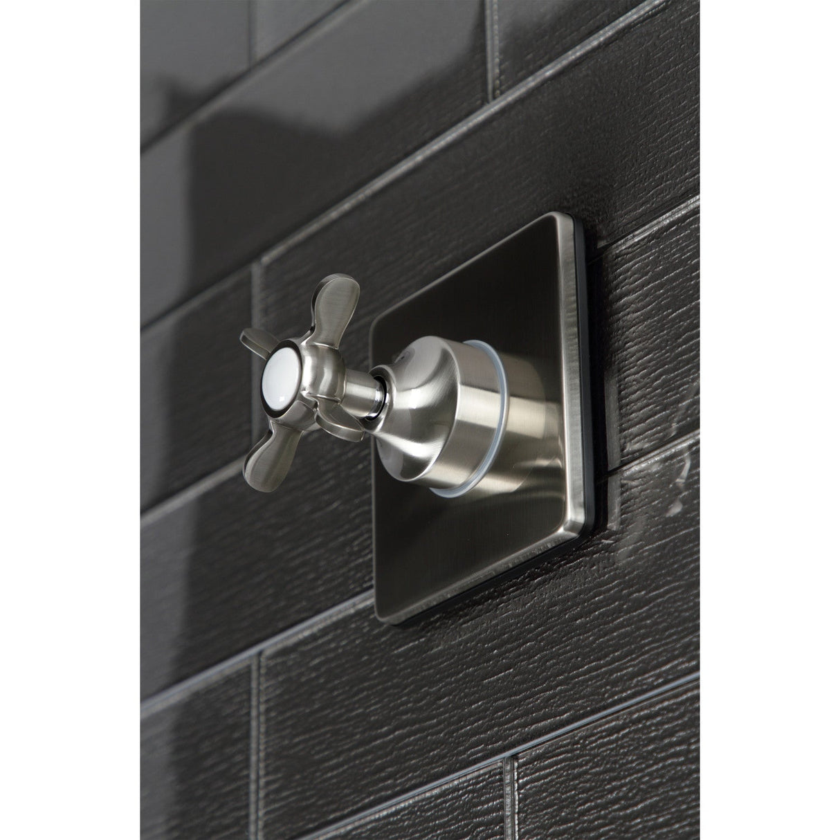 KS3048BEX Single-Handle Wall Mount Three-Way Diverter Valve with Trim Kit, Brushed Nickel