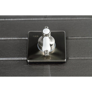 Bel-Air KS3048BPL Single-Handle Wall Mount Three-Way Diverter Valve with Trim Kit, Brushed Nickel