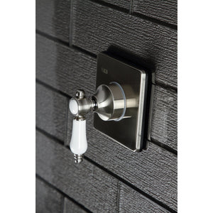 Bel-Air KS3048BPL Single-Handle Wall Mount Three-Way Diverter Valve with Trim Kit, Brushed Nickel