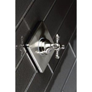 KS3048BX Single-Handle Wall Mount Three-Way Diverter Valve with Trim Kit, Brushed Nickel