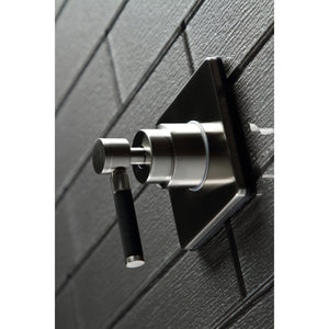Kaiser KS3048DKL Single-Handle Wall Mount Three-Way Diverter Valve with Trim Kit, Brushed Nickel
