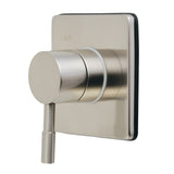 Concord KS3048DL Single-Handle Wall Mount Three-Way Diverter Valve with Trim Kit, Brushed Nickel