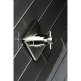 Concord KS3048DX Single-Handle Wall Mount Three-Way Diverter Valve with Trim Kit, Brushed Nickel