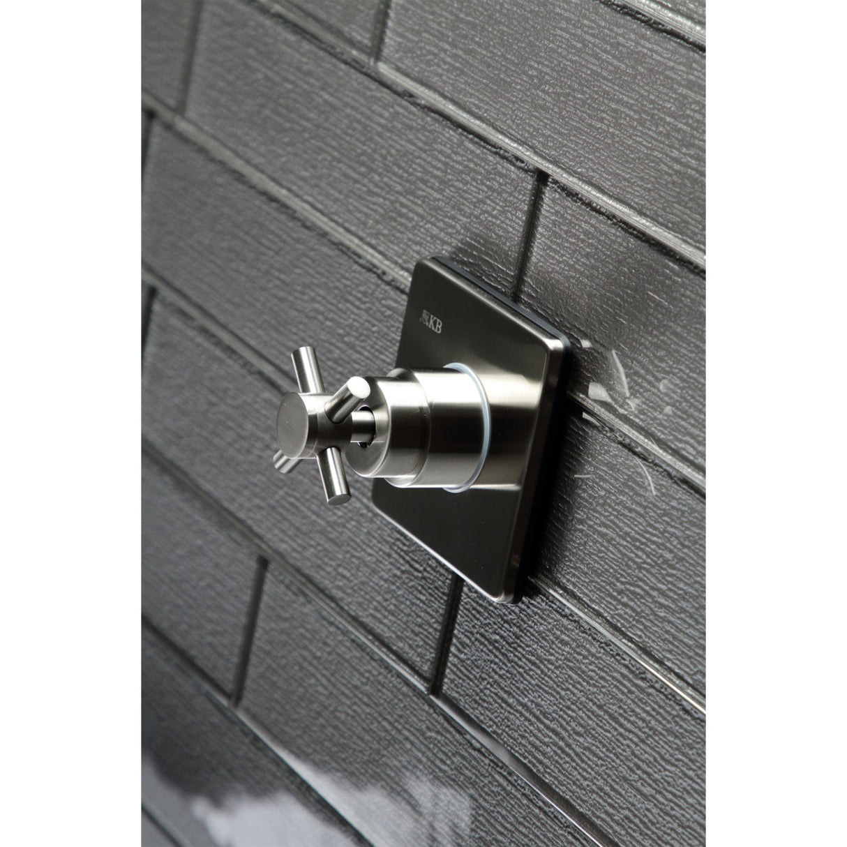 Concord KS3048DX Single-Handle Wall Mount Three-Way Diverter Valve with Trim Kit, Brushed Nickel