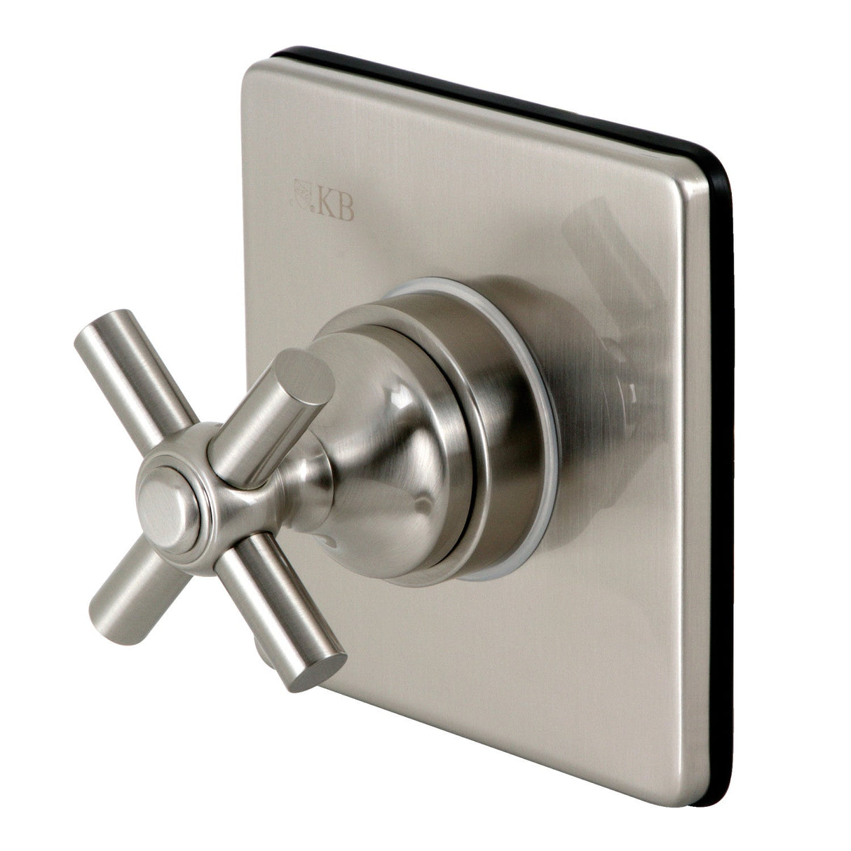 Elinvar KS3048EX Single-Handle Wall Mount Three-Way Diverter Valve with Trim Kit, Brushed Nickel
