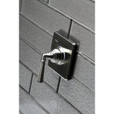 Metropolitan KS3048HL Single-Handle Wall Mount Three-Way Diverter Valve with Trim Kit, Brushed Nickel