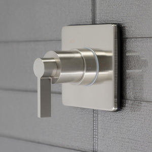 NuvoFusion KS3048NDL Single-Handle Wall Mount Three-Way Diverter Valve with Trim Kit, Brushed Nickel