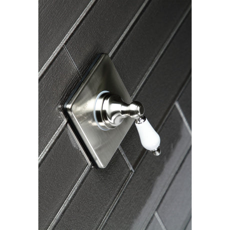 KS3048PL Single-Handle Wall Mount Three-Way Diverter Valve with Trim Kit, Brushed Nickel
