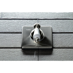 KS3048PL Single-Handle Wall Mount Three-Way Diverter Valve with Trim Kit, Brushed Nickel