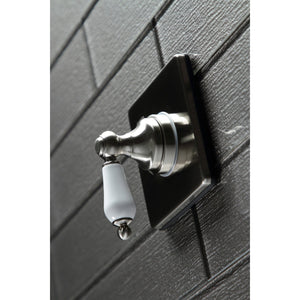KS3048PL Single-Handle Wall Mount Three-Way Diverter Valve with Trim Kit, Brushed Nickel