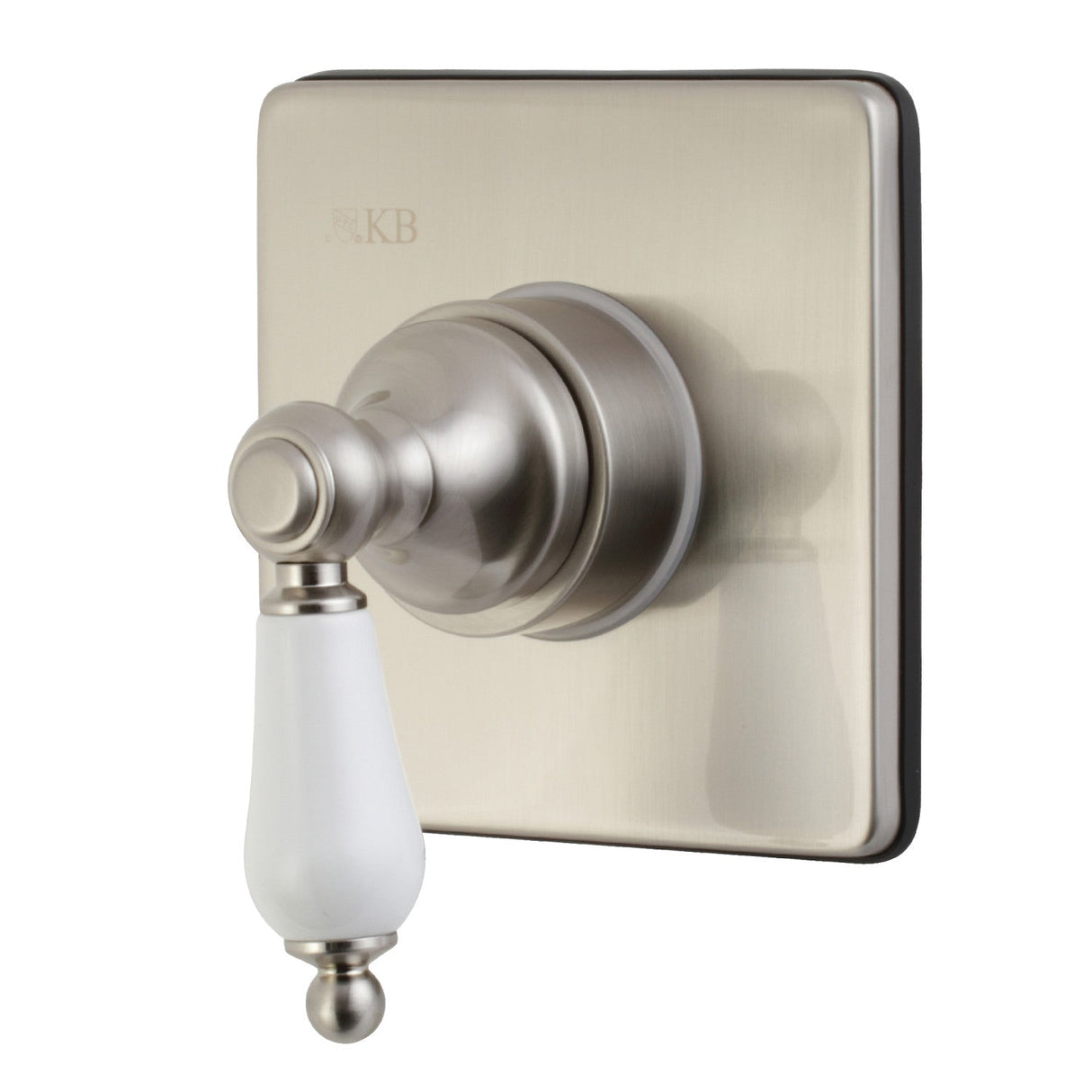 KS3048PL Single-Handle Wall Mount Three-Way Diverter Valve with Trim Kit, Brushed Nickel