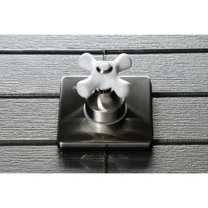 KS3048PX Single-Handle Wall Mount Three-Way Diverter Valve with Trim Kit, Brushed Nickel