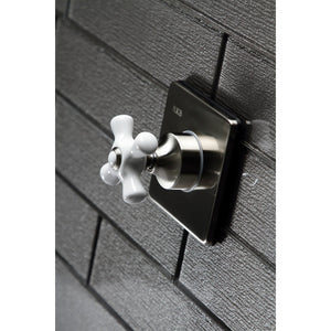 KS3048PX Single-Handle Wall Mount Three-Way Diverter Valve with Trim Kit, Brushed Nickel