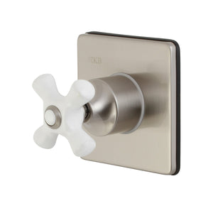 KS3048PX Single-Handle Wall Mount Three-Way Diverter Valve with Trim Kit, Brushed Nickel