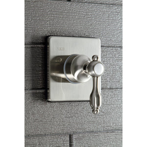 Tudor KS3048TAL Single-Handle Wall Mount Three-Way Diverter Valve with Trim Kit, Brushed Nickel