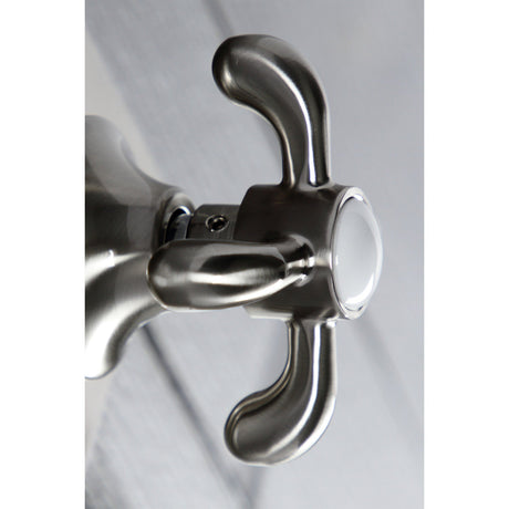 KS3048TX Single-Handle Wall Mount Three-Way Diverter Valve with Trim Kit, Brushed Nickel