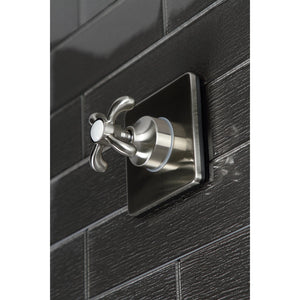 KS3048TX Single-Handle Wall Mount Three-Way Diverter Valve with Trim Kit, Brushed Nickel